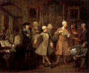 A Rake's Progress II The Rake's Levee William Hogarth